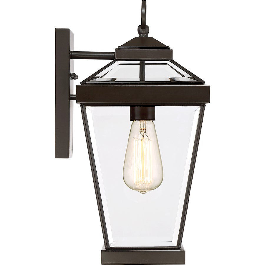 Quoizel Ravine 1 Lt 100W Outdoor Wall Lantern, Med, Western Bronze