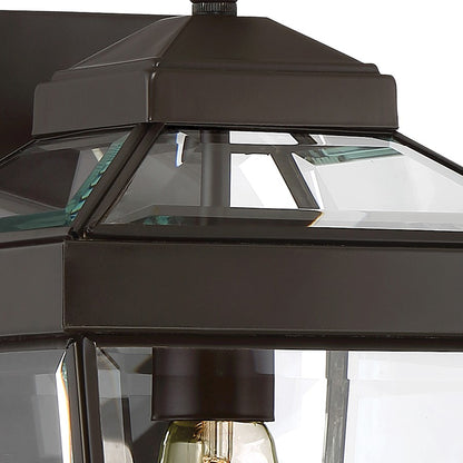 Quoizel Ravine 1 Lt 100W Outdoor Wall Lantern, Med, Western Bronze