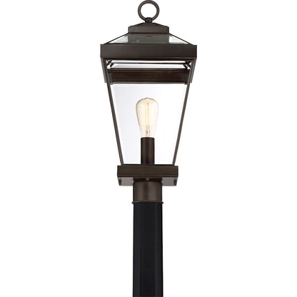 Quoizel Ravine 1 Light Outdoor Post Lantern, Western Bronze