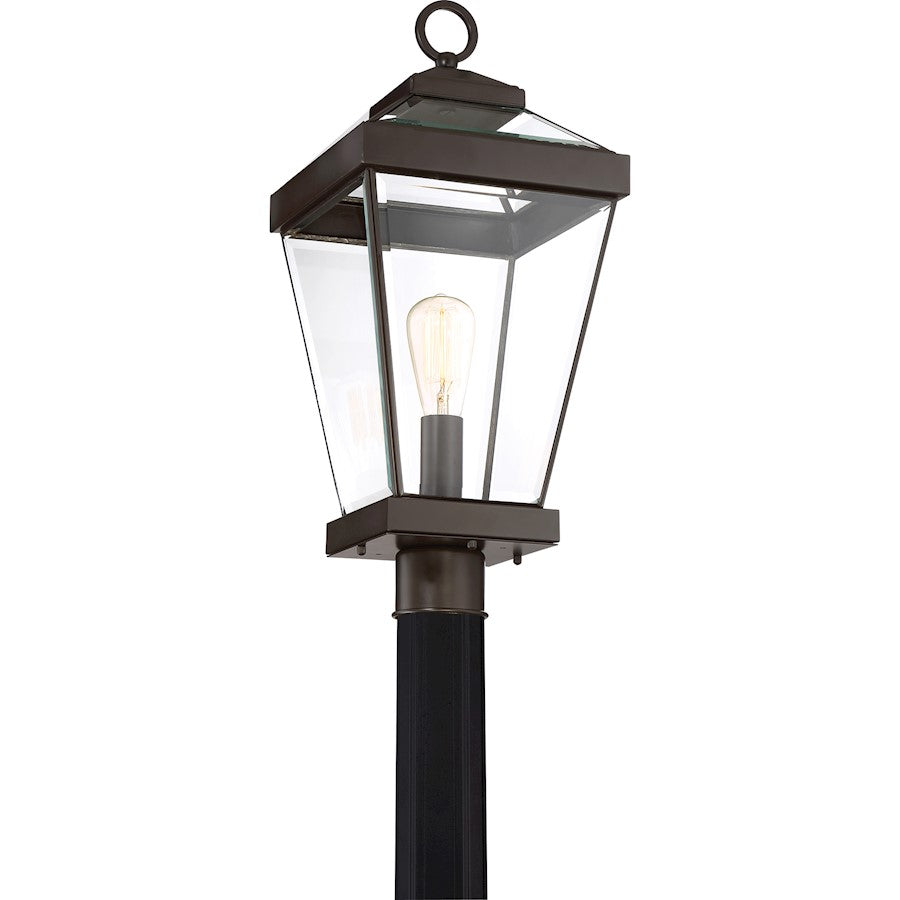 Quoizel Ravine 1 Light Outdoor Post Lantern, Western Bronze