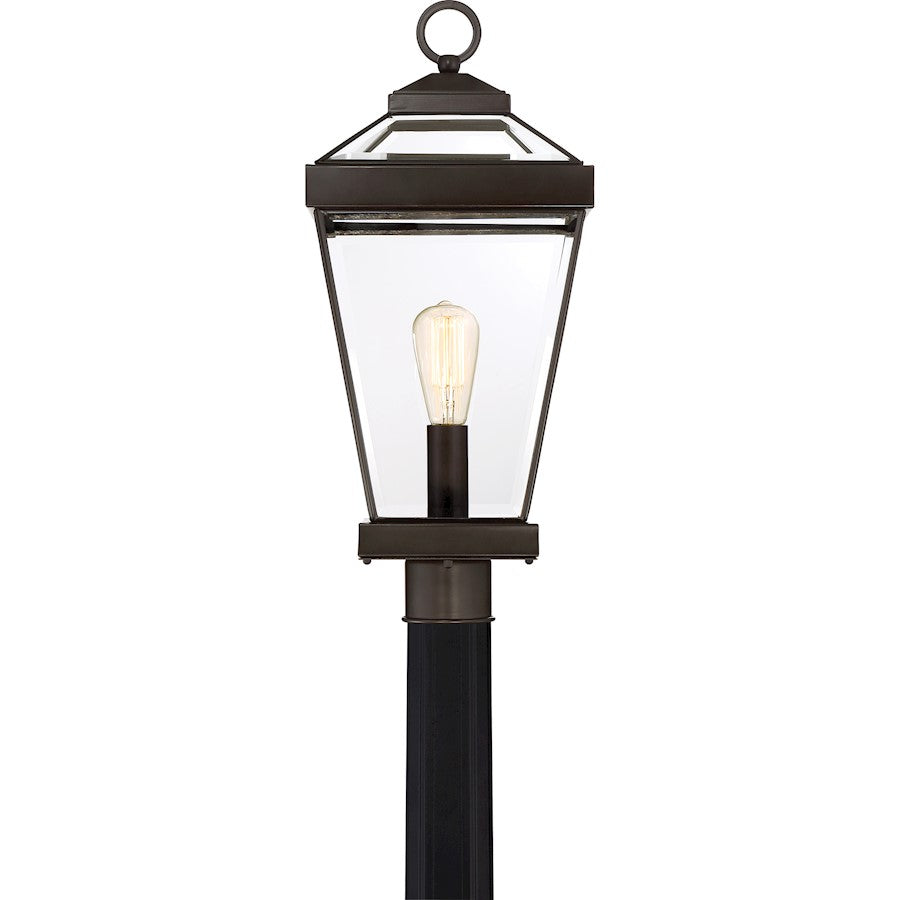 Quoizel Ravine 1 Light Outdoor Post Lantern, Western Bronze