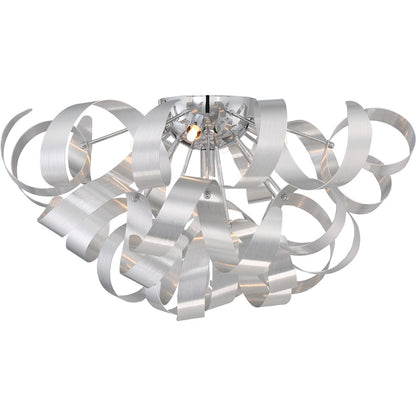 Quoizel Ribbons 5 Light Flush Mount in Millenia