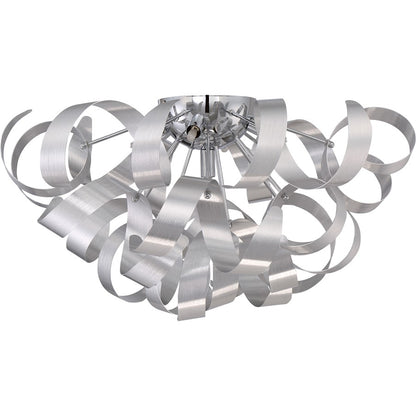 Quoizel Ribbons 5 Light Flush Mount in Millenia