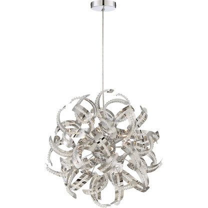 Quoizel Ribbons 5 Light Pendant in CRC