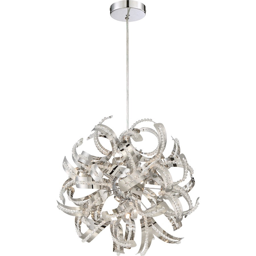 Quoizel Ribbons 5 Light Pendant in CRC