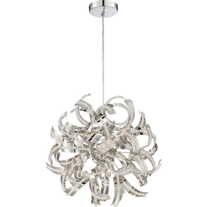 Quoizel Ribbons 5 Light Pendant in CRC