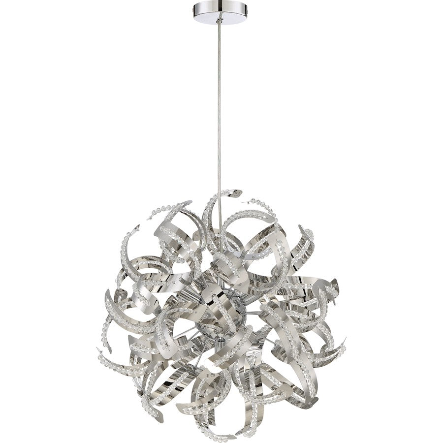 Quoizel Ribbons 5 Light Pendant in CRC