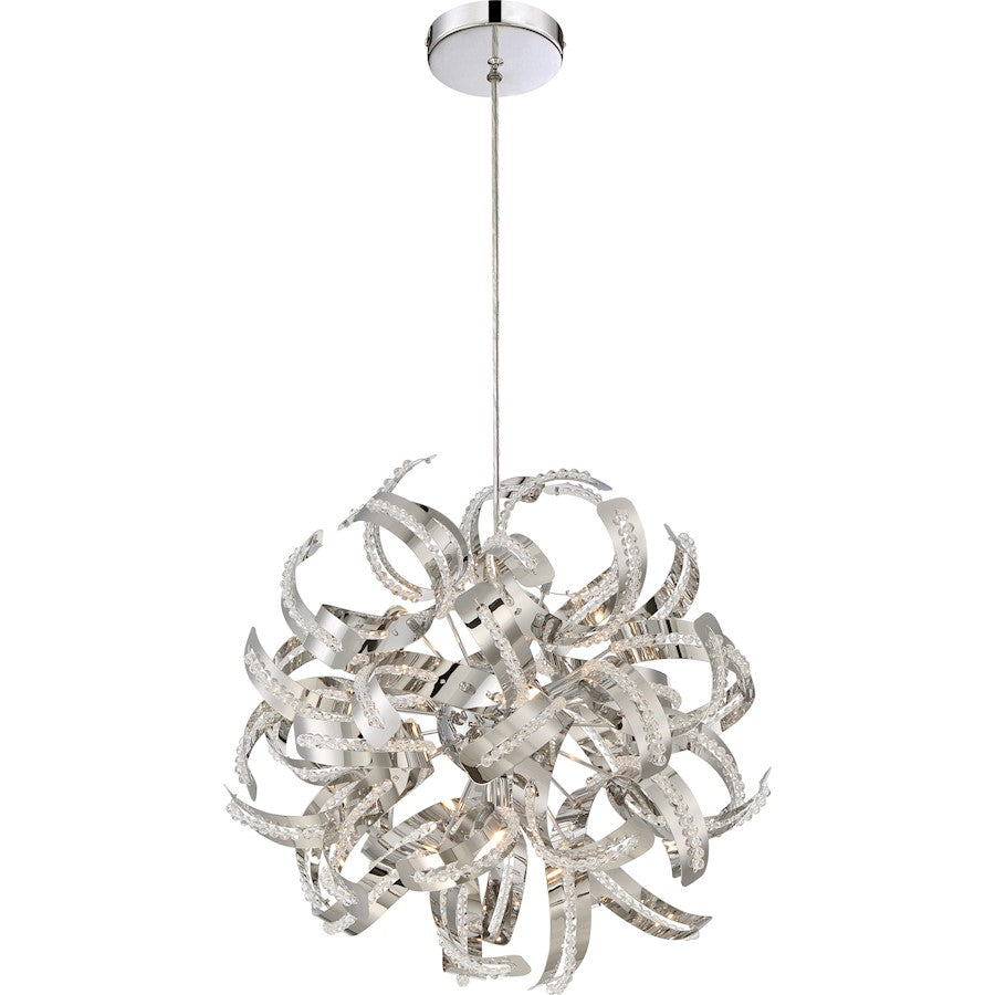 Quoizel Ribbons 5 Light Pendant in CRC