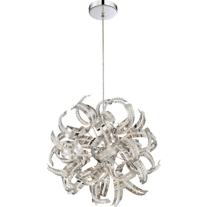 Quoizel Ribbons 5 Light Pendant in CRC