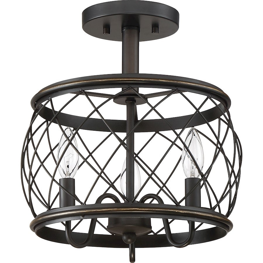 Quoizel Dury 12" Semi-Flush Mount