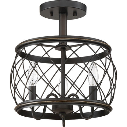 Quoizel Dury 12" Semi-Flush Mount