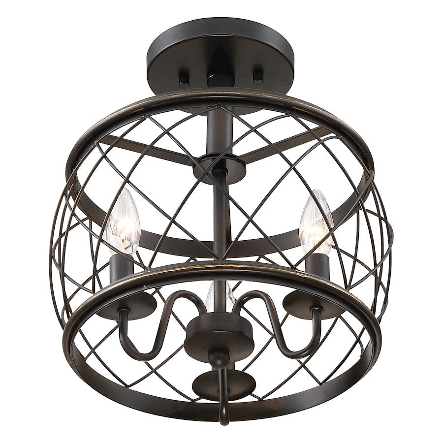 Quoizel Dury 12" Semi-Flush Mount