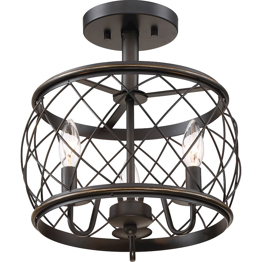 Quoizel Dury 12" Semi-Flush Mount