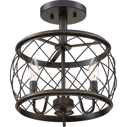 Quoizel Dury 12" Semi-Flush Mount