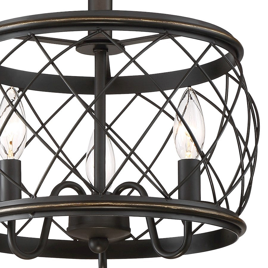 Quoizel Dury 12" Semi-Flush Mount