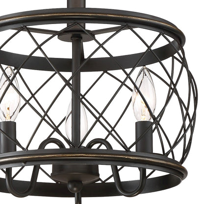 Quoizel Dury 12" Semi-Flush Mount