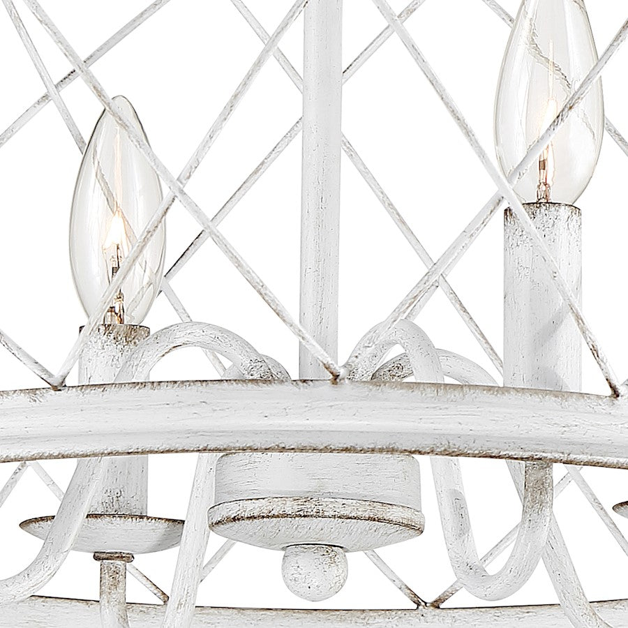 Quoizel Dury Semi-Flush Mount, Antique White