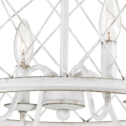 Quoizel Dury Semi-Flush Mount, Antique White