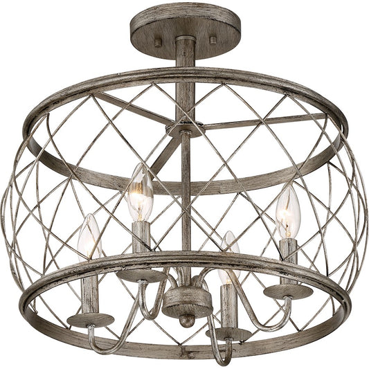 Quoizel Dury 4 Light Semi-Flush Mount