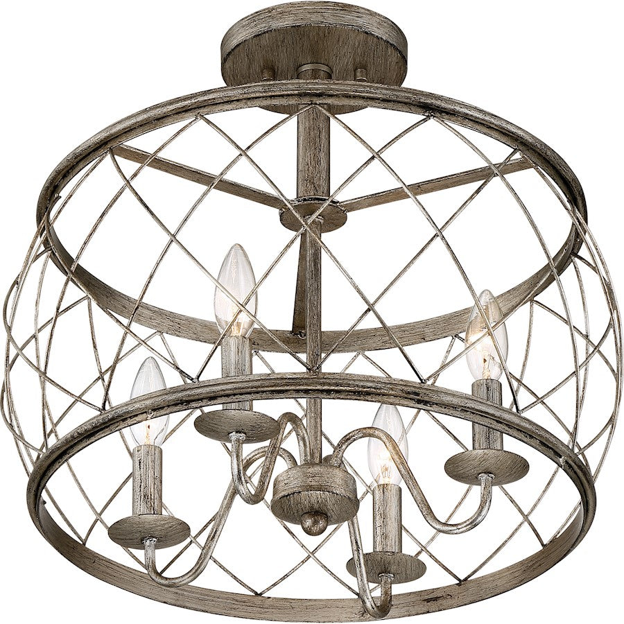 Quoizel Dury 4 Light Semi-Flush Mount