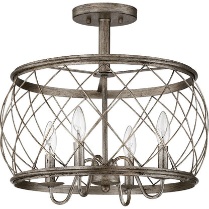 Quoizel Dury 4 Light Semi-Flush Mount