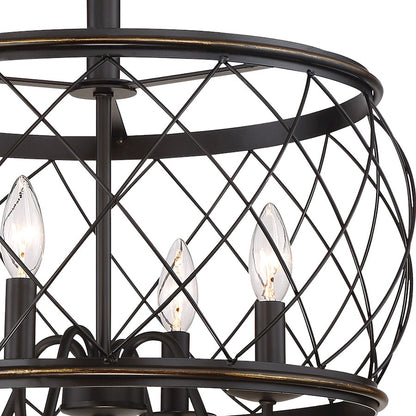 Quoizel Dury 4 Light Semi-Flush Mount