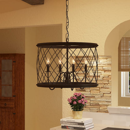 Quoizel Dury 4 Light Pendant in Palladian Bronze
