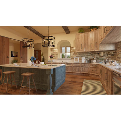 Quoizel Dury 4 Light Pendant in Palladian Bronze