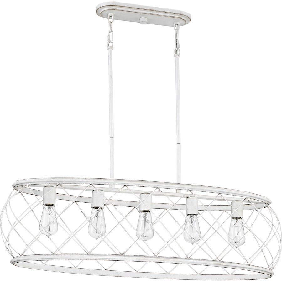 Quoizel Dury Island Chandelier, Antique White