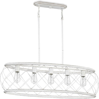 Quoizel Dury Island Chandelier, Antique White