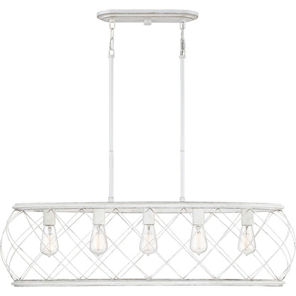Quoizel Dury Island Chandelier, Antique White