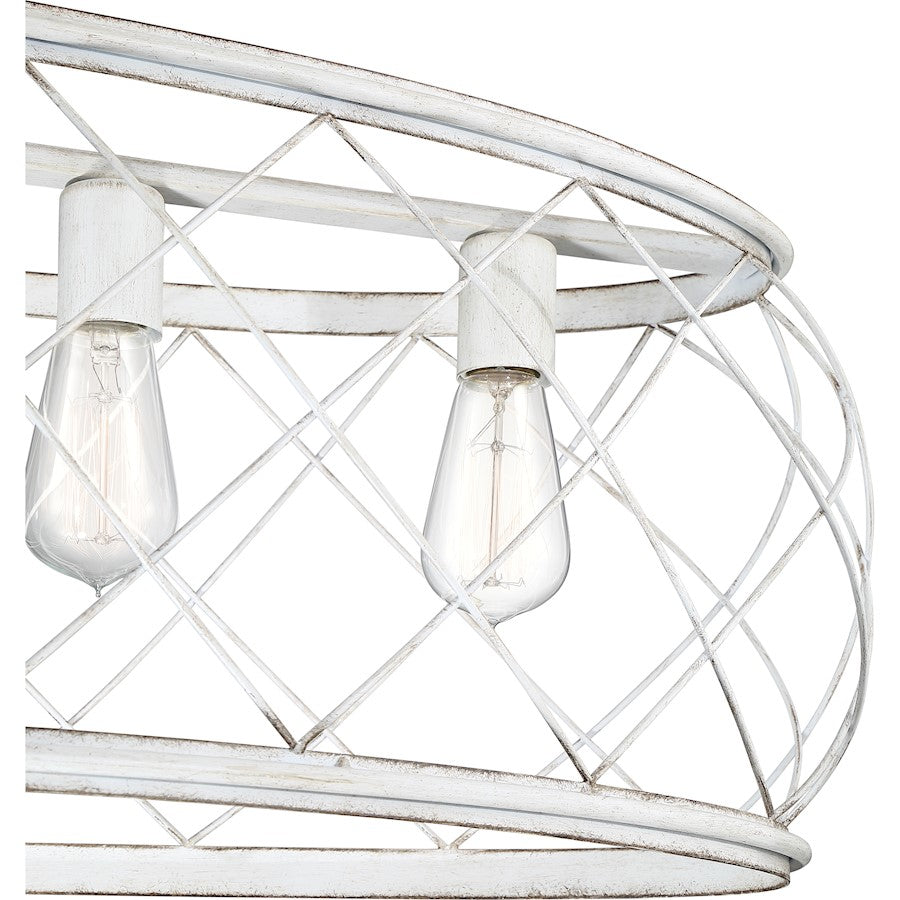 Quoizel Dury Island Chandelier, Antique White