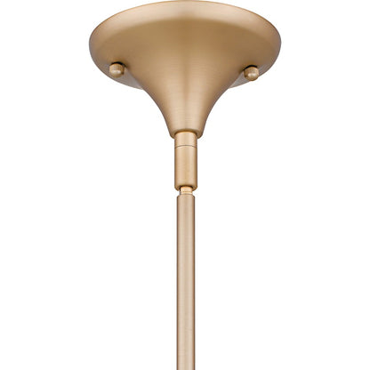 Quoizel Remy 16in 4-Light Chandelier | Modern Bronze Gold and White Flower Steel | Dining Room & Foyer | 16 x 16 x 12.75 in | Model REY5016BGD