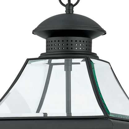 3 Light Rutledge Outdoor Pendant, Mystic Black