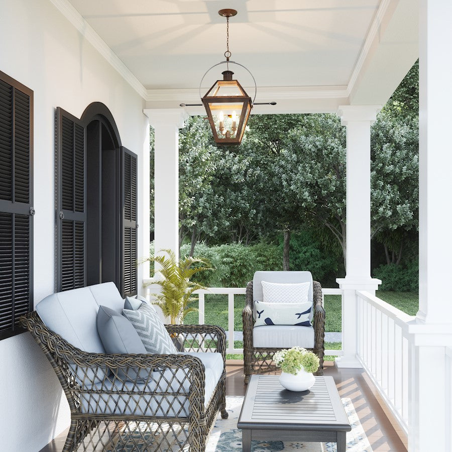 Quoizel Rue De Royal 2 Light Outdoor Hanging Lantern