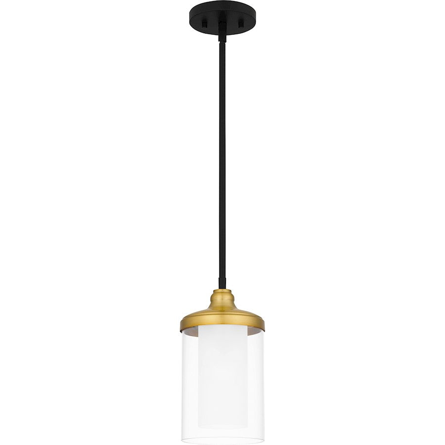 1 Light Mini Pendant, Matte Black