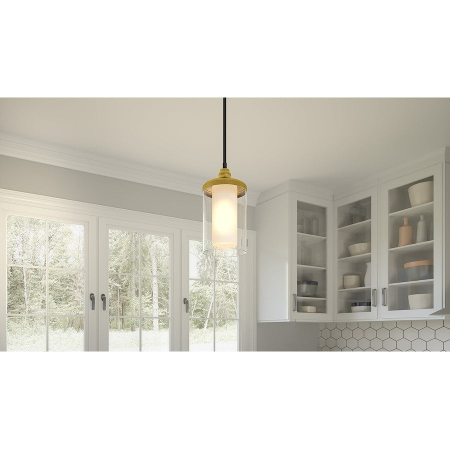 1 Light Mini Pendant, Matte Black