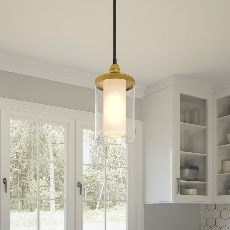 1 Light Mini Pendant, Matte Black
