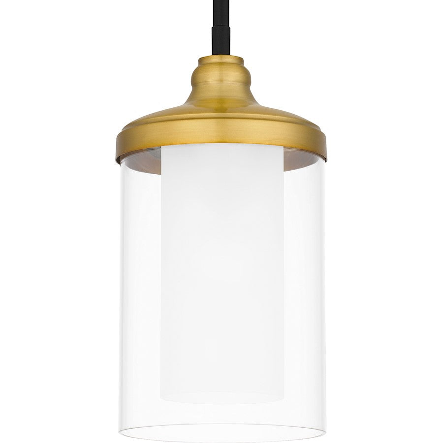 1 Light Mini Pendant, Matte Black