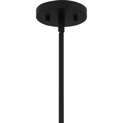 1 Light Mini Pendant, Matte Black