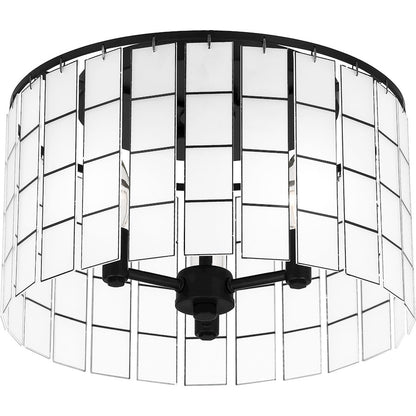 Quoizel Seigler 3 Light Semi-Flush Mount, Matte Black