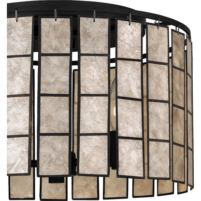 Quoizel Seigler 3 Light Semi-Flush Mount, Matte Black