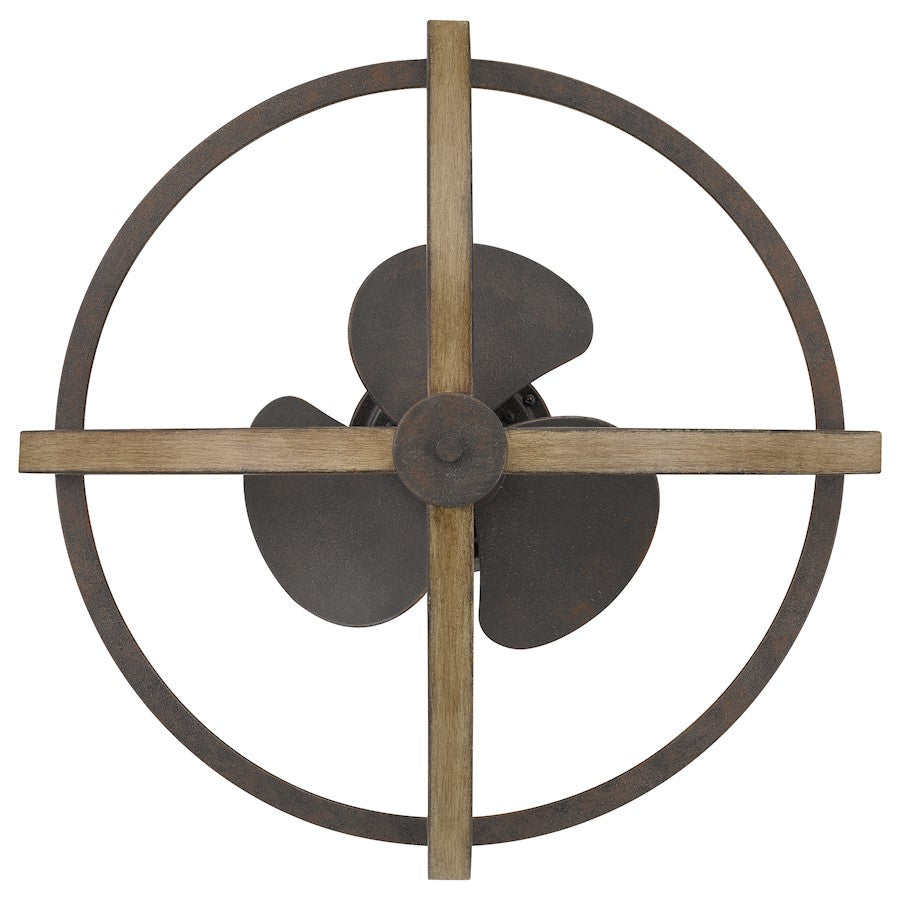 Quoizel Shire 4 Light Fandelier, Rustic Black