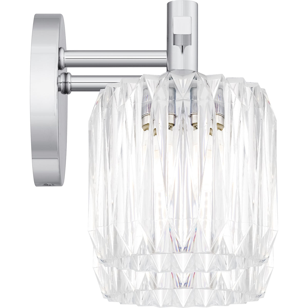 Quoizel Spade 14in 2-Light Vanity Light | Contemporary Polished Chrome and Clear Acrylic | Bathroom Vanity & Powder Room | Model SPD8614C