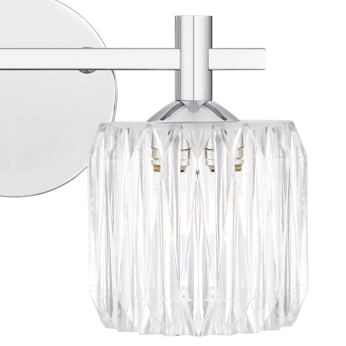 Quoizel Spade 14in 2-Light Vanity Light | Contemporary Polished Chrome and Clear Acrylic | Bathroom Vanity & Powder Room | Model SPD8614C