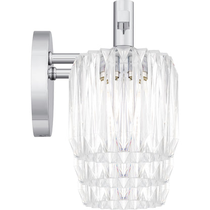 Quoizel Spade 22in 3-Light Vanity Light | Contemporary Polished Chrome and Clear Acrylic | Bathroom Vanity & Powder Room | Model SPD8622C