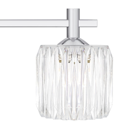 Quoizel Spade 22in 3-Light Vanity Light | Contemporary Polished Chrome and Clear Acrylic | Bathroom Vanity & Powder Room | Model SPD8622C