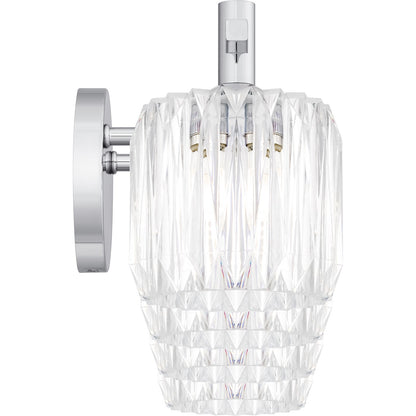 Quoizel Spade 30in 4-Light Vanity Light | Modern Polished Chrome and Clear Acrylic | Bathroom Vanity & Powder Room | Model SPD8630C