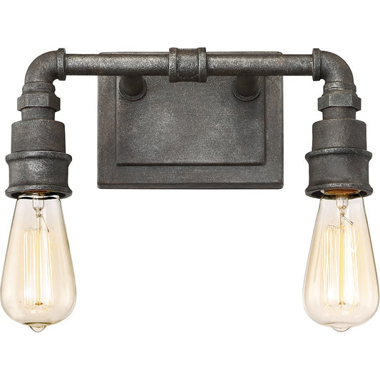 Squire Bathroom Vanity Light Rustic Black