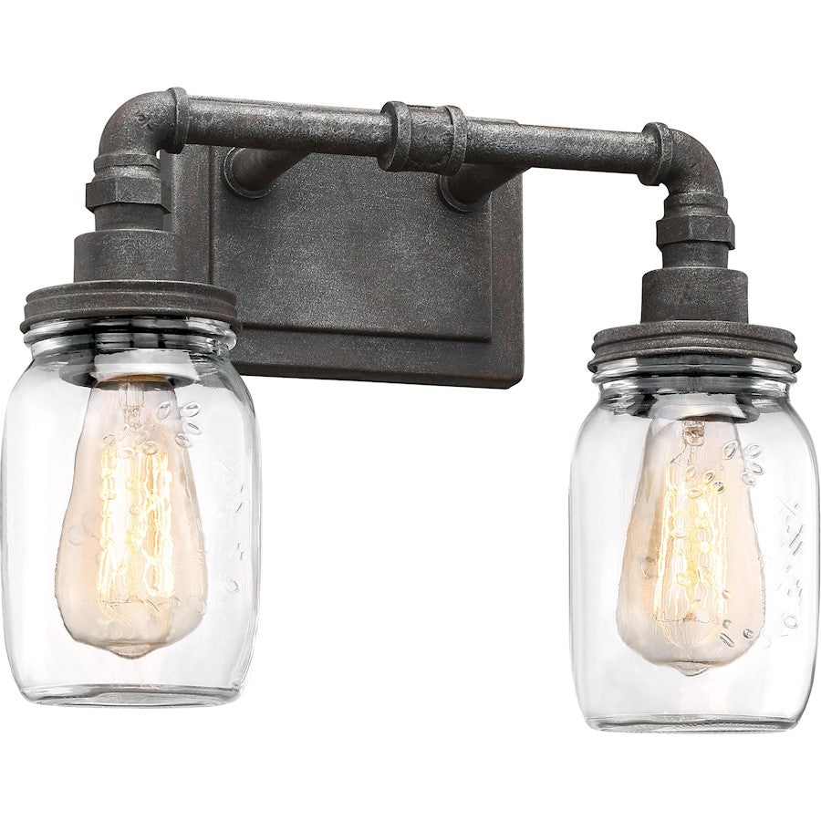 Squire Bathroom Vanity Light Rustic Black
